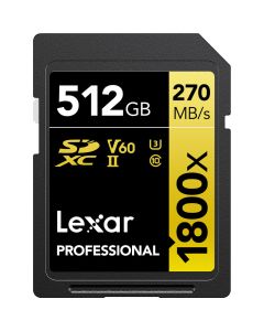Lexar 512 GB SDHC 1800X UHS-II