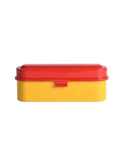 Reto Kodak Steel 135 Film Case, Red Lid, Yellow Body