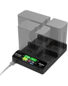 Accsoon TOPRIG 100W 4-Bay NP-F Fast Charger