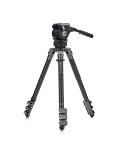 Benro 3 Series 4 Section Mammoth CF Tripod with Flip Locks and BV6HPLUS Head