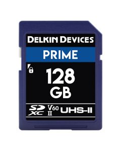 Delkin 128GB Prime UHS-II SDXC Memory Card