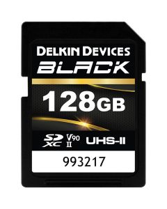 Delkin 128GB Black UHS-II V90 SDXC Memory Card - 2 Pack