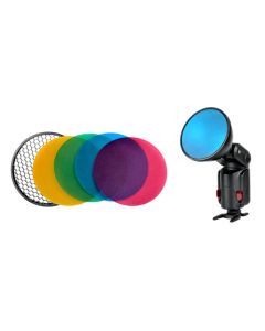 Godox AD200 Color Gels & Grid Reflector