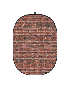 Godox CBA-WB0006 Collapsible Backdrop - Red/Black Brick Wall