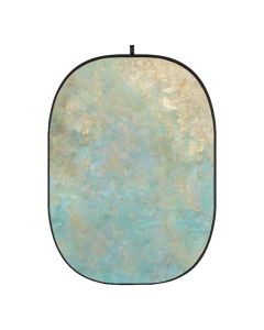 Godox CBA-PF0005 Collapsible Backdrop - Blue/Green Floral Painting