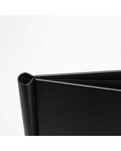 Fotospeed Spring Back Binder 8.3x11.7" 15mm Portrait - Leather Black