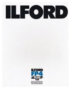 Ilford FP4+ 3.25" x 4.25" 25 Sheet Black & White Negative Film