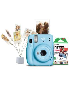 Fujifilm instax Mini 11 Instant Film Camera Bundle - Sky Blue