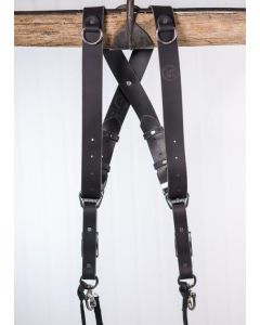 HoldFast Gear Money Maker Water Buffalo Original 2 Camera Harness - Black, Med