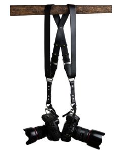 HoldFast Gear Money Maker Vegan Leather Camera Strap - Black - Large