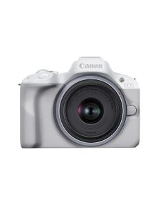 Canon EOS R50 Mirrorless Digital Camera with RF-S 18-45mm IS STM Lens - White