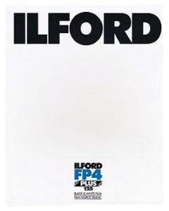 Ilford FP4+, 6.5x8.5in, 25 Sheets Black & White Negative Film