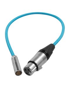 Kondor Blue 16'' Mini XLR to XLR Cable for BMPCC/C70 - Blue