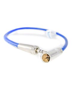 Kondor Blue 12" Mini XLR to 3.5mm TRS Locking Screw Plug - Blue