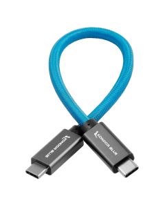 Kondor Blue 8.5" USB C to USB C High Speed Cable for SSD Recording - Kondor Blue