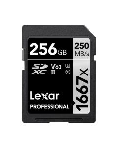 Lexar 256GB Professional 1667x UHS-II SDXC Memory Card
