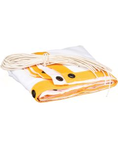 Matthews 12'x12' Artificial Silk White Butterfly Fabric