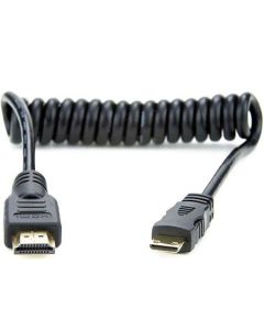 Atomos ATOMCAB008 Coiled Mini HDMI to Full HDMI Cable (30-45cm)