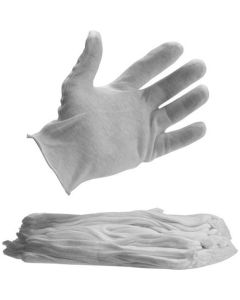ProMaster Cotton Gloves Large (Pack of 12)