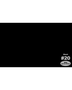 Savage Widetone Seamless Background Paper - #20 Black - 53" x 12yd