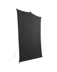 Savage Backdrop Travel Kit - 5' x 7' - Black - Background Only