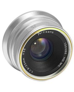 7Artisans 25mm F1.8 Lens - Micro Four Thirds - Silver