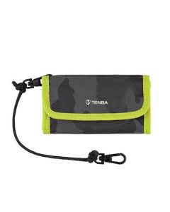 Tenba Reload SD 9 Card Wallet - Black Camouflage/Lime