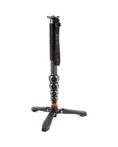 3 Legged Thing Alana Carbon Fiber Monopod with Foot Stabilizer - Black/Grey
