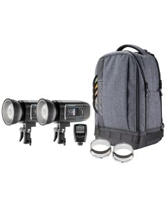 Westcott FJ400 Strobe 2-Light Backpack Kit w/ FJ-X2m Universal Wireless Trigger
